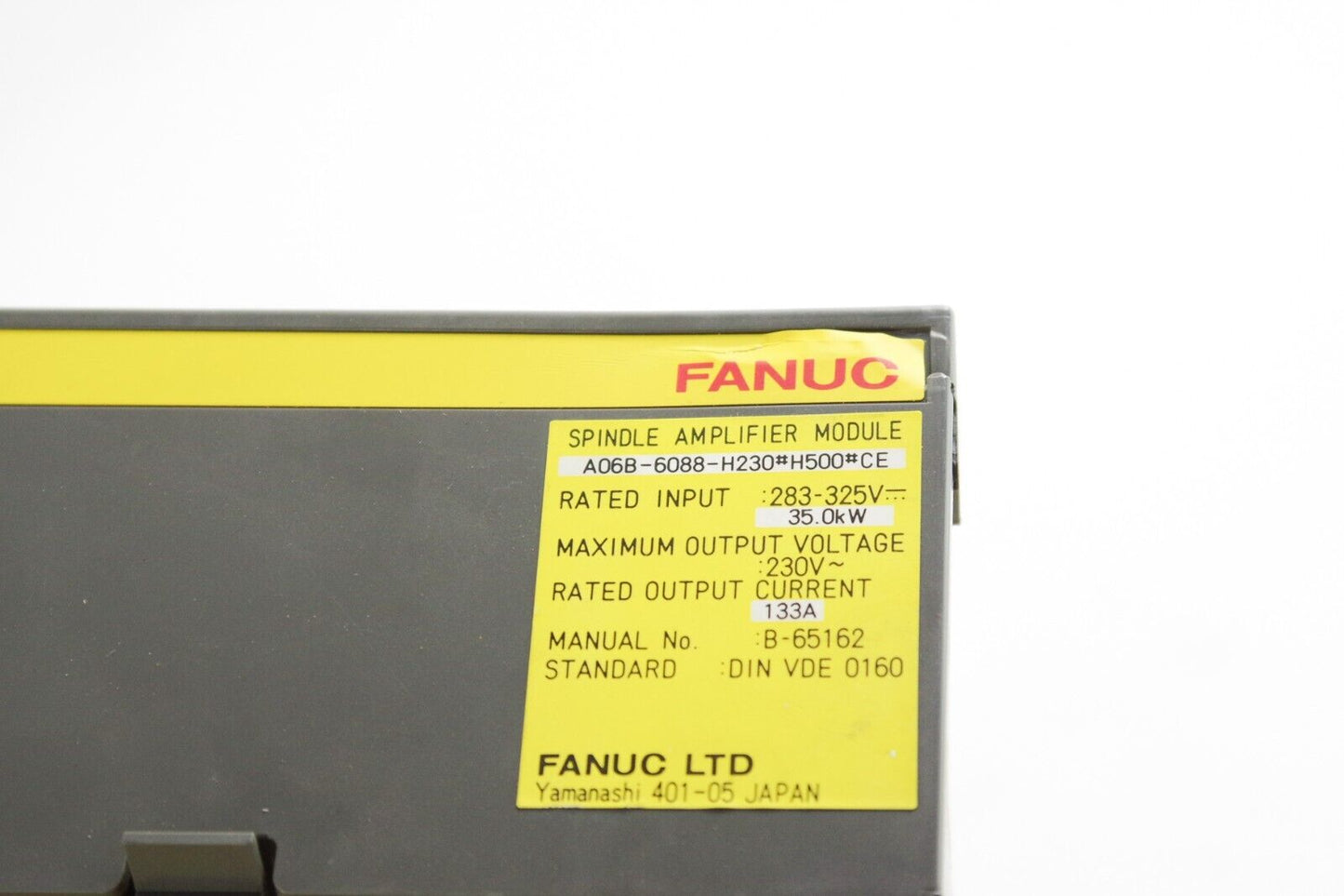 FANUC Spindle Amplifier A06B-6088-H230#H500#CE Some Damage