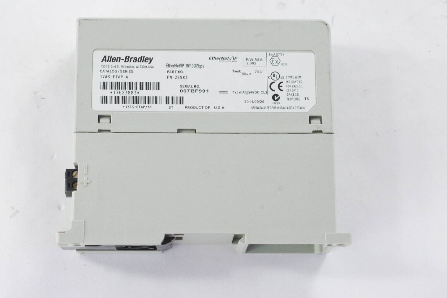 ALLEN BRADLEY 1783-ETAP SER A EtherNet/IP MODULE