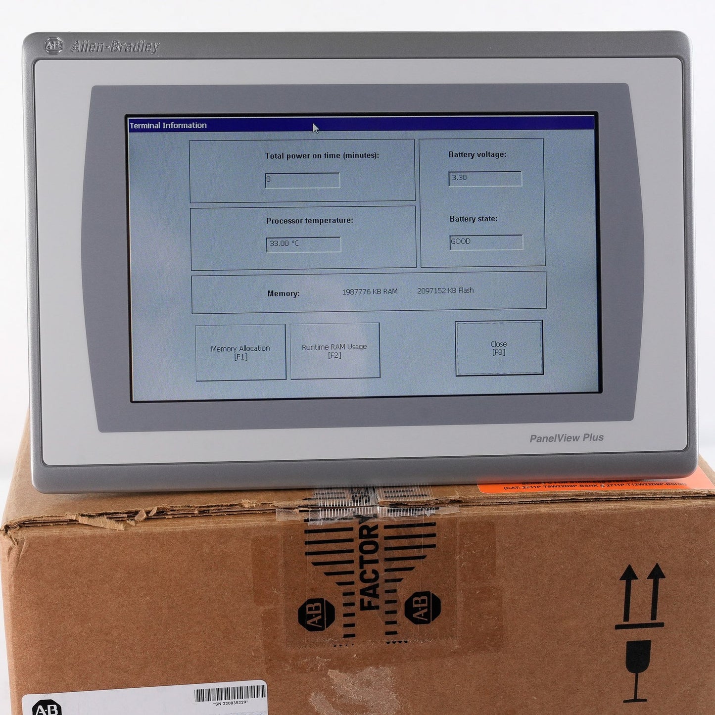 Allen Bradley 2711P-T9W22D9P /B PanelView Plus 7 Display Terminal -Open Box 2025