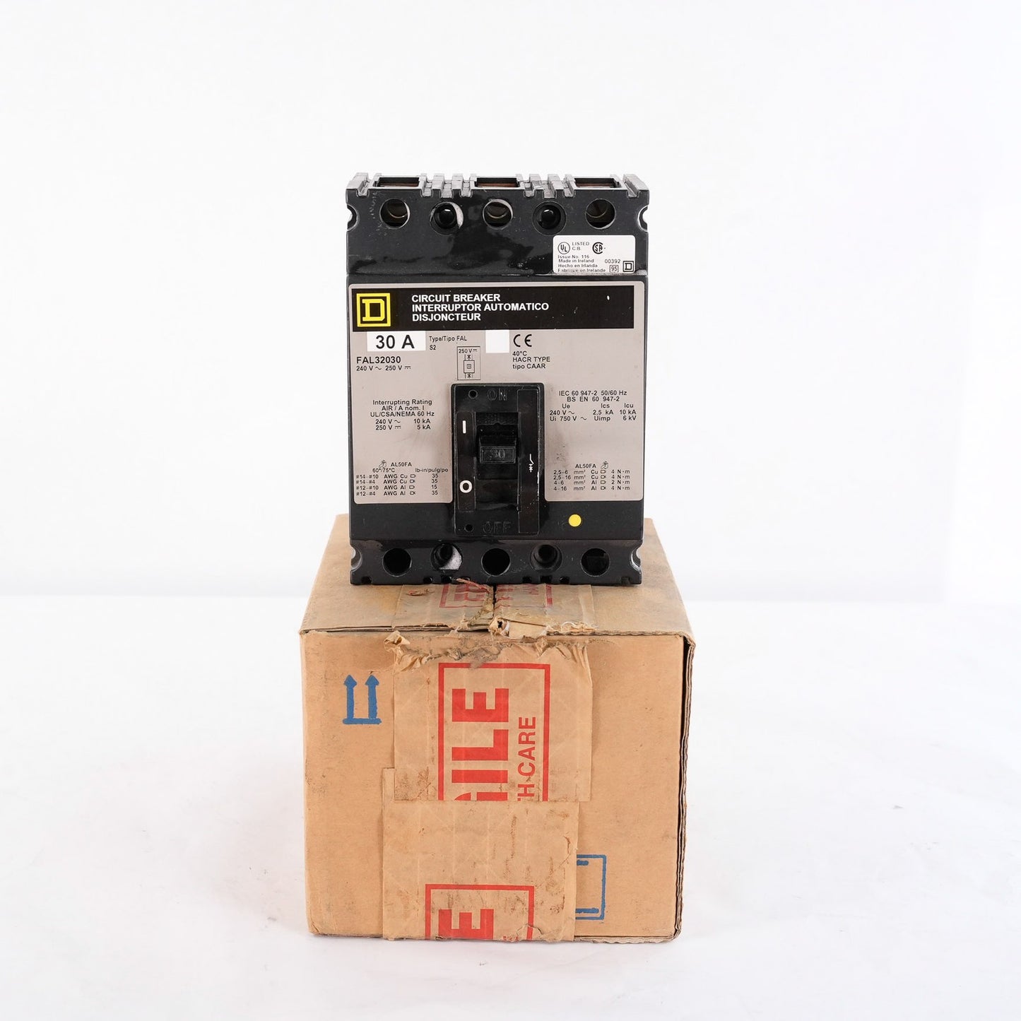 Square D FAL32020 Circuit Breaker 3 Pole 240-250V - Open Box
