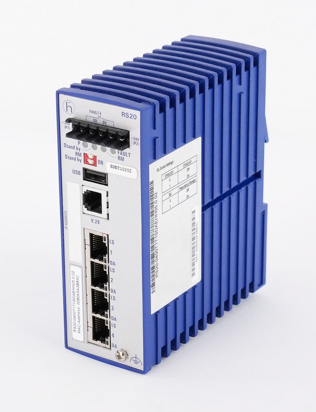 Hirschmann RS20 Rail Switch 60VDC 18-30VAC 50/60Hz