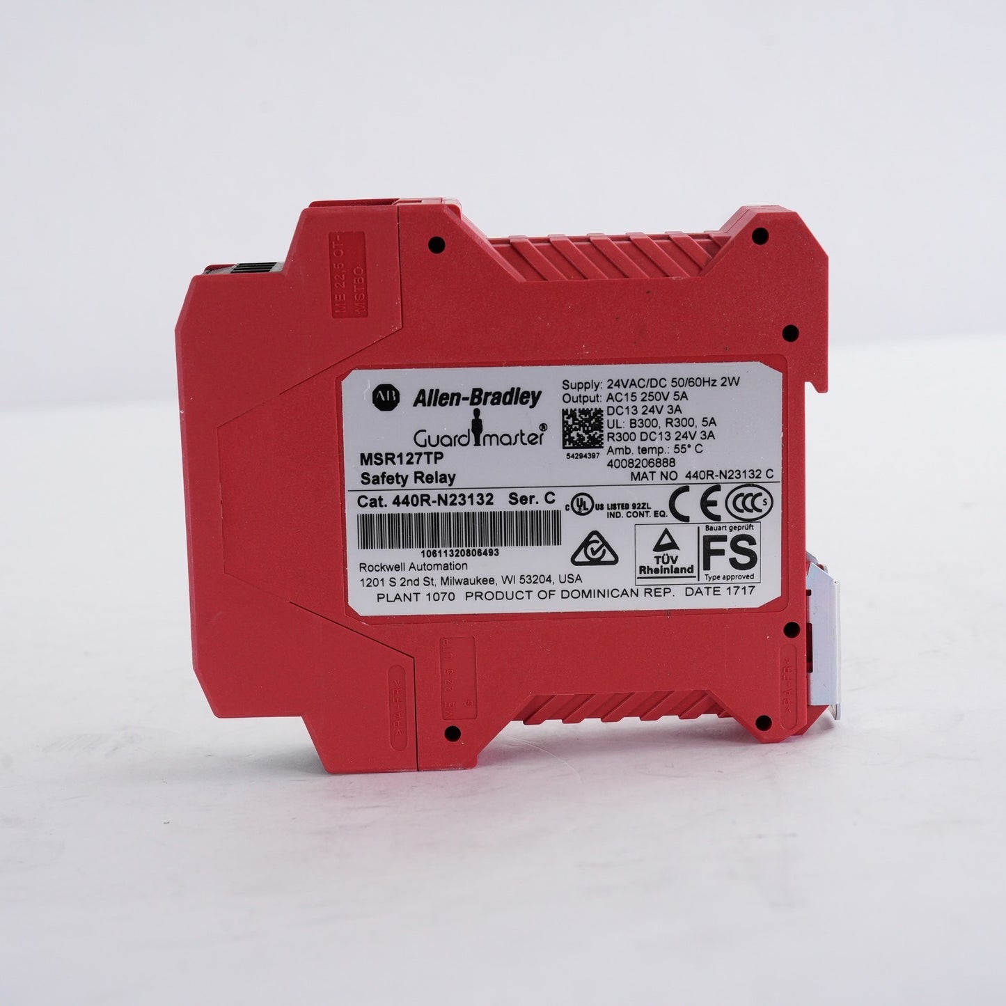 Allen Bradley 440R-N23132 /C Guardmaster MSR127TP Safety Relay