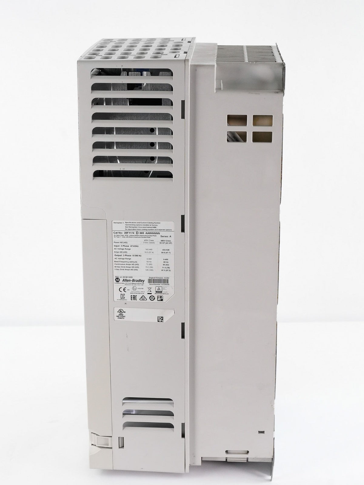 Allen Bradley 20F11ND065AA0NNNNN /A PowerFlex 753 AC Drive 480V 3-Phase 50HP