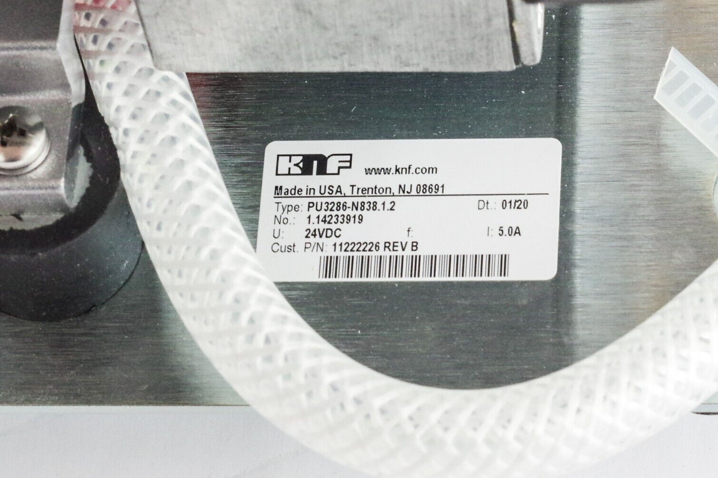 Siemens Centaur Vacuum Pump Assembly 11222226 rev B / KNF PU3286-N838.1.2 - New