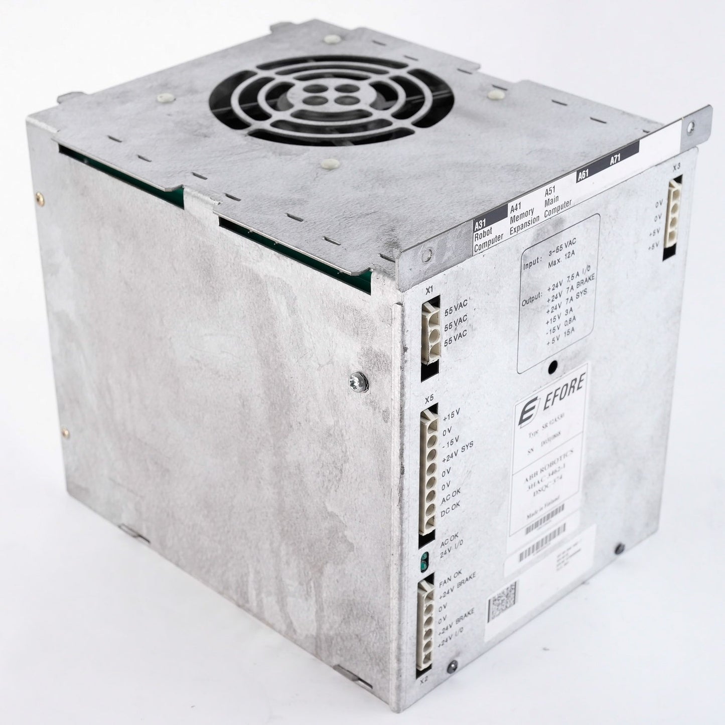 ABB Robotics EFORE SR 92A530 Power Supply Module 3HAC 3462-1 DSQC 374