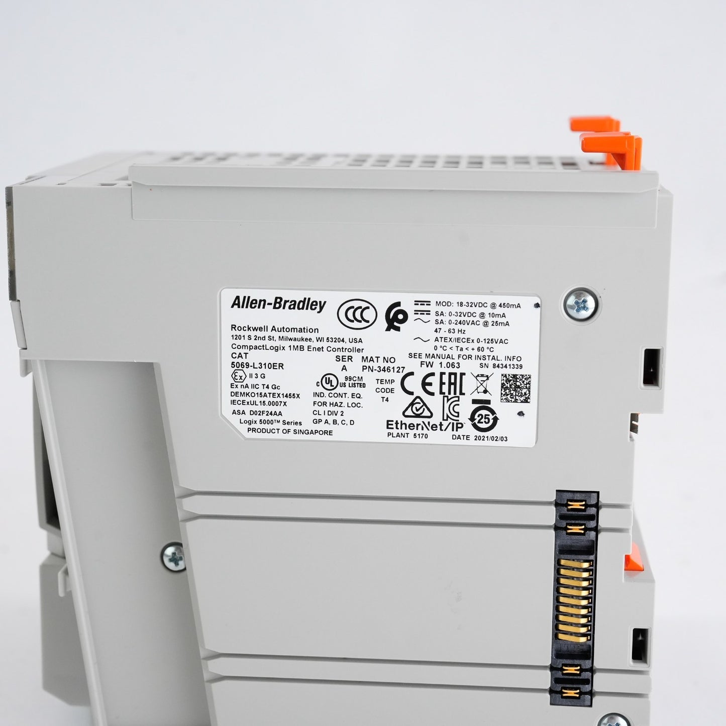 Allen Bradley 5069-L310ER /A CompactLogix 5380 Controller - Refurbished