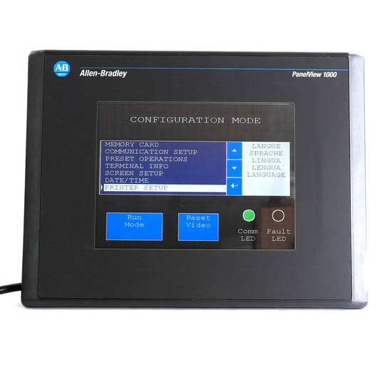 Allen Bradley 2711-T10C8 Ser F FRN 4.46 Panelview 1000 Color Touch Lightly Used