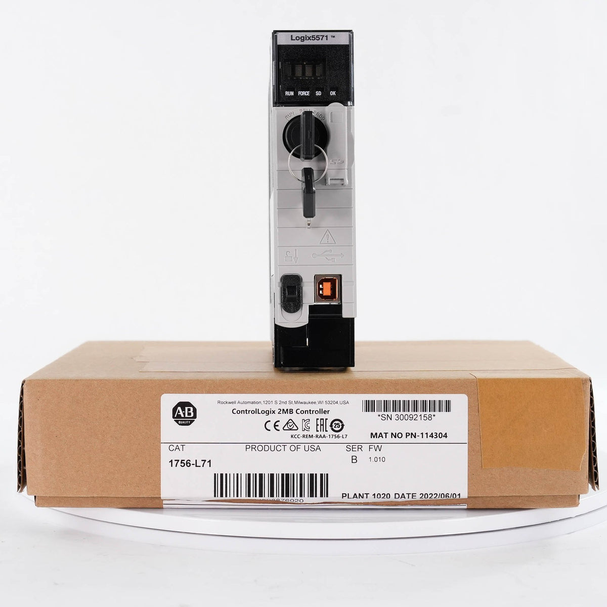 Allen Bradley 1756-L71 Ser B ControlLogix 5571 Logix5571 Processor 2MB