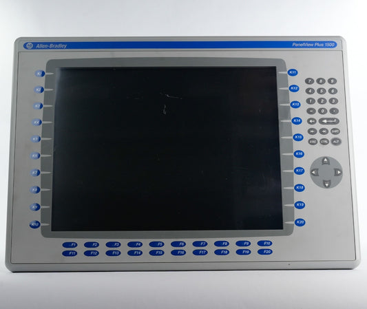 Allen Bradley 2711P-B15C6D1 /A Panelview Plus 1500 Terminal + RN6 2711p-RDB15C