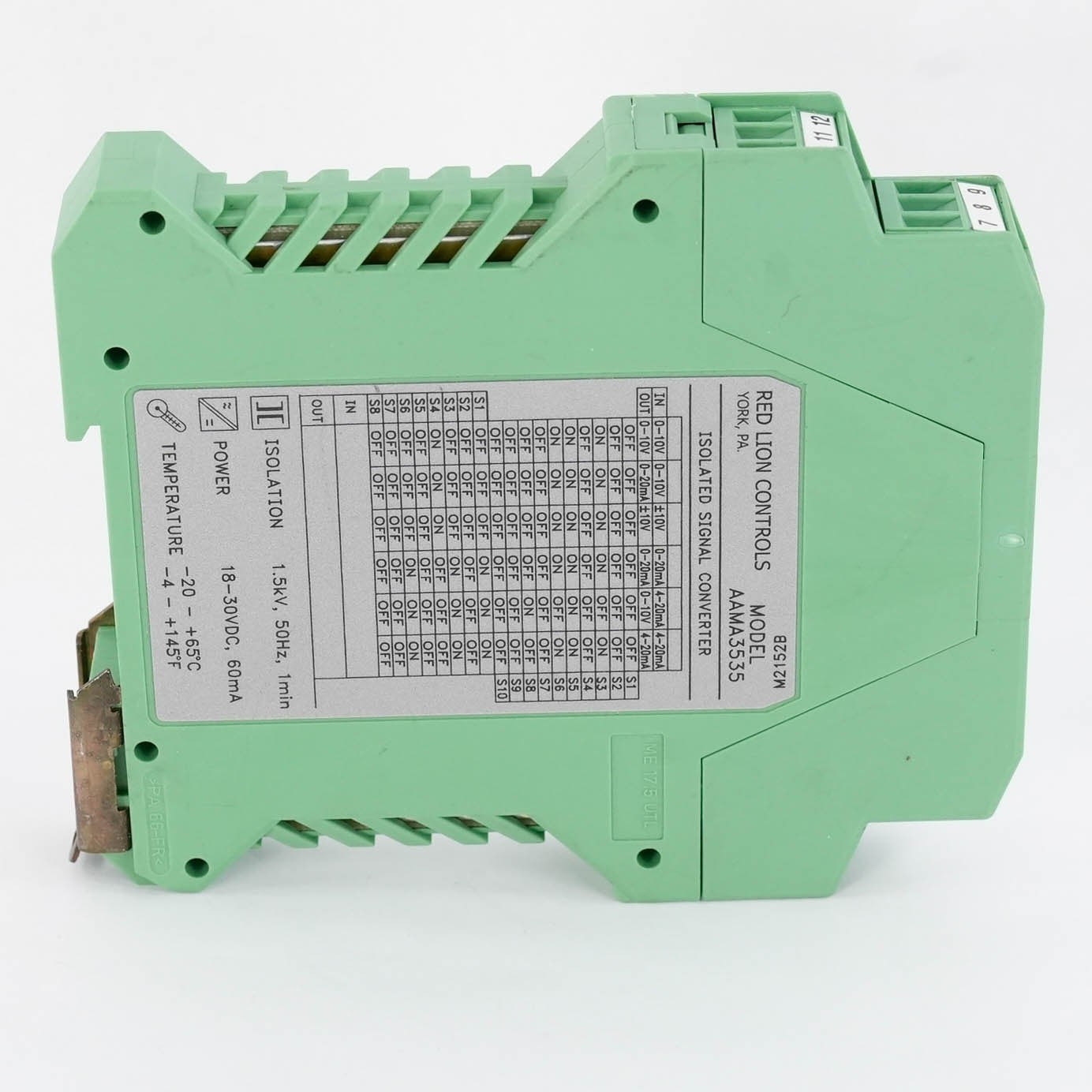 Red Lion AAMA3535 Analog Signal Conditioner 0-20mA 0-10VDC Input AAMA 3535 24VDC