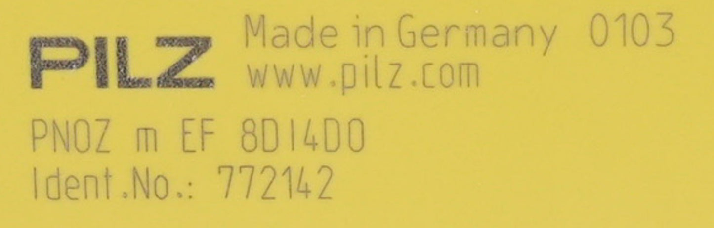 PILZ PNOZ m EF 8DI4D0 772142 Safety Relay Module Unit