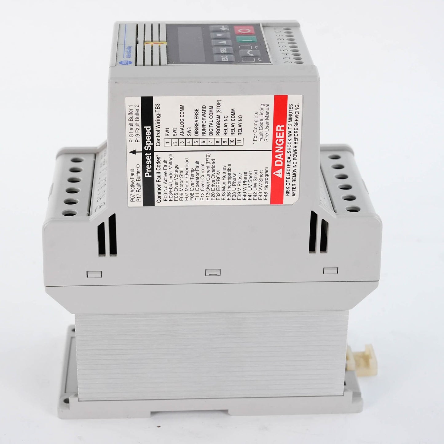Allen Bradley 160-AA02NPS1P1 Ser C Bulletin 160 AC Drive 200-240V 0.37kW 0.5HP