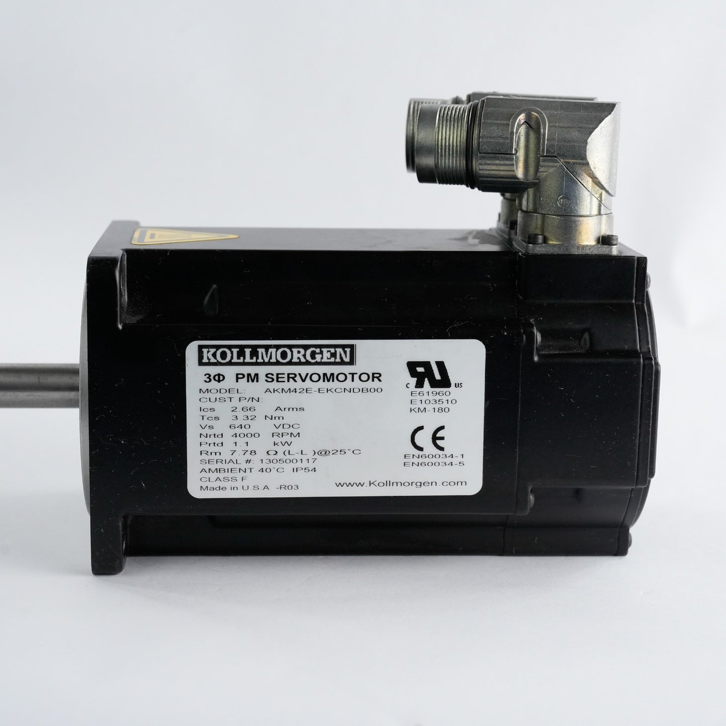 Kollmorgen AKM42E-EKCNDB00 Servo Motor AKM42EEKCNDB00 4000RPM 1.1kW