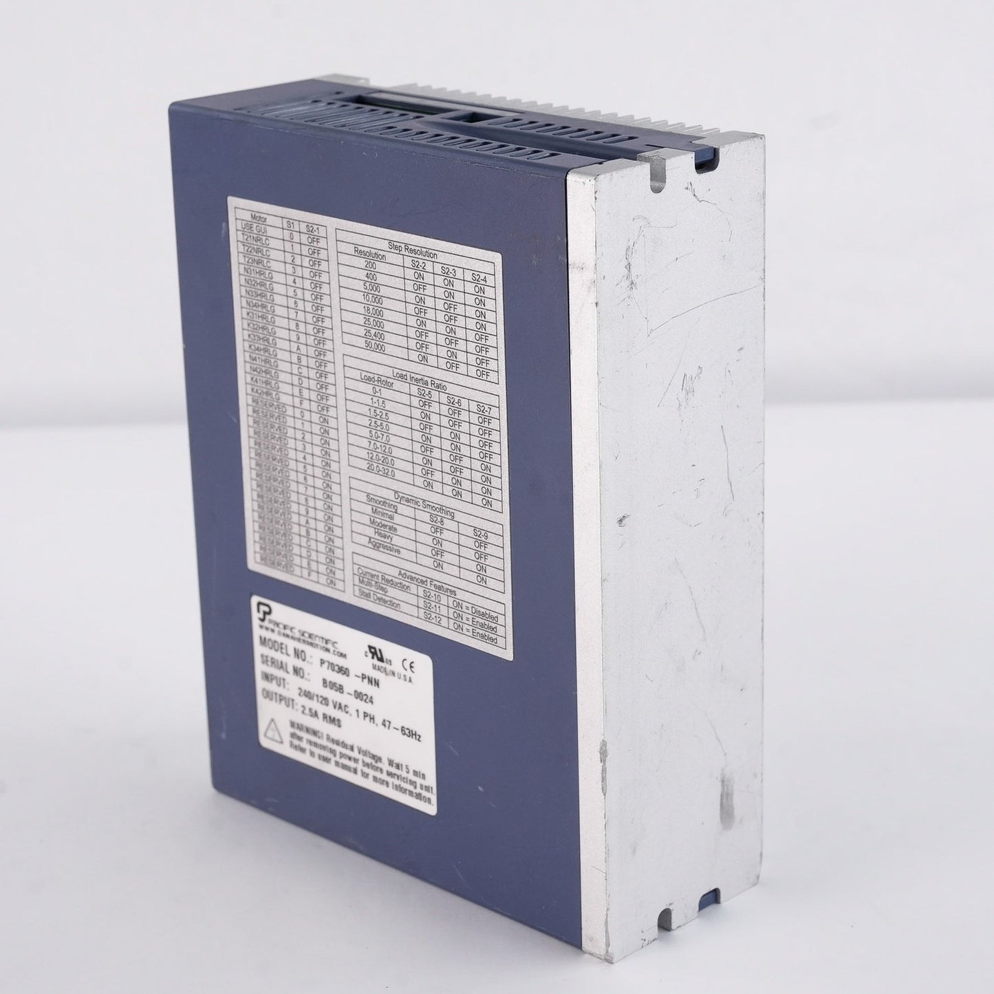 Pacific Scientific P70360-PNN Danaher Motion Stepper Motor AC Drive 240/120V 1PH