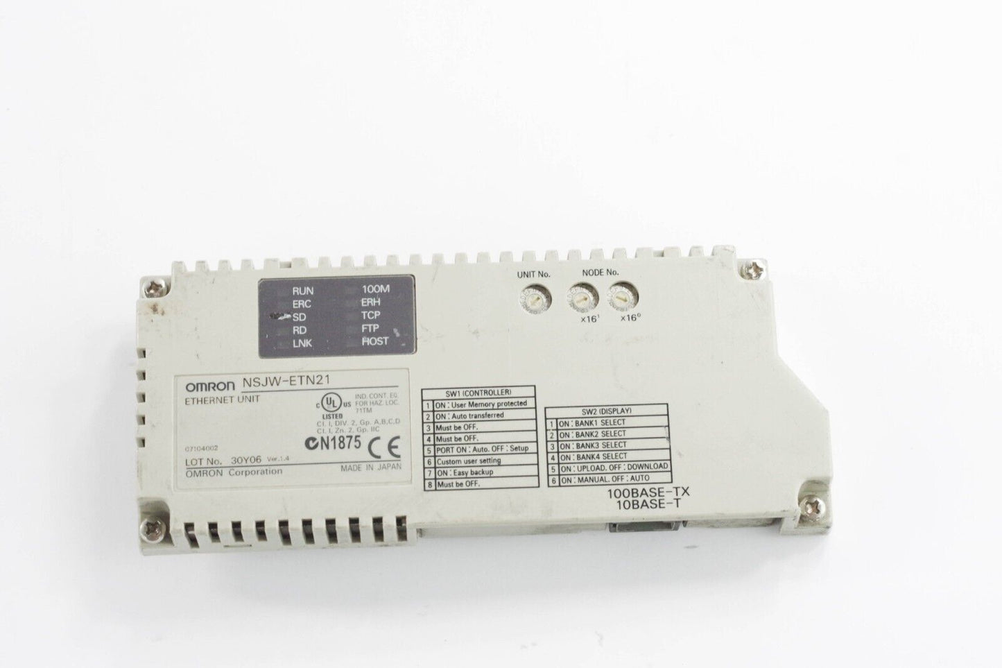 Omron NSJW-ETN21 NSJWETN21 Ethernet Unit