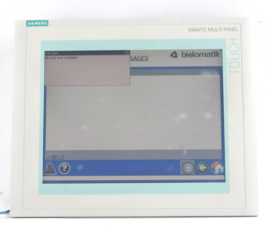 SIEMENS 6AV6 545-0DA10-0AX0 SIMATIC MULTI PANEL TOUCH MP 370 /6AV6545-0DA10-0AX0