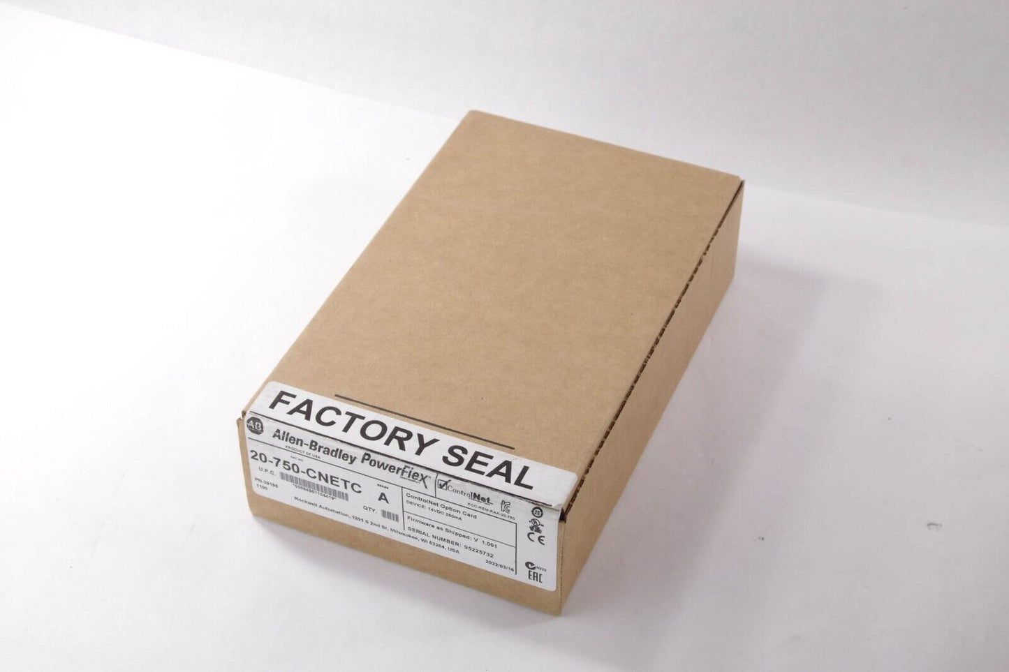 2022 ALLEN BRADLEY 20-750-CNETC Ser A - Sealed Surplus