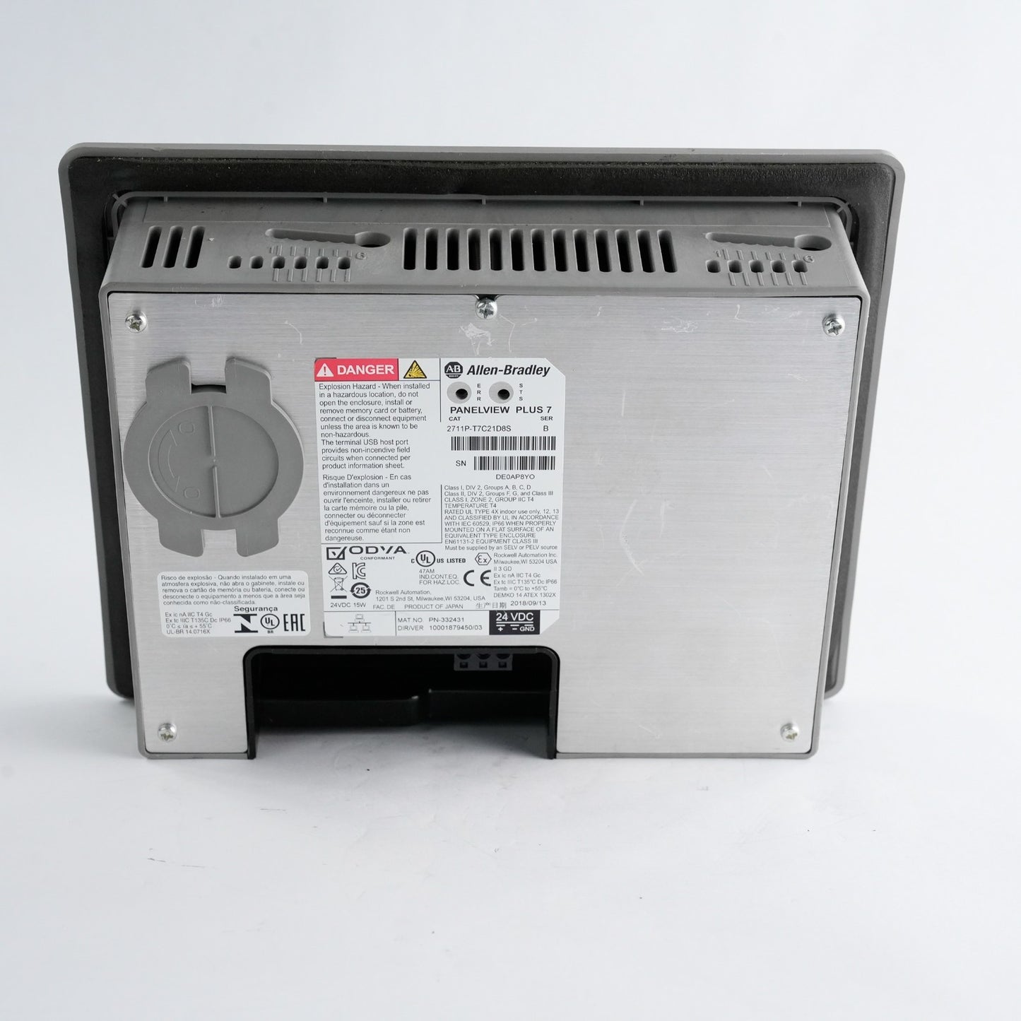 Allen Bradley 2711P-T7C21D8S /B PanelView Plus 7 6.5" DC Standard Color Terminal