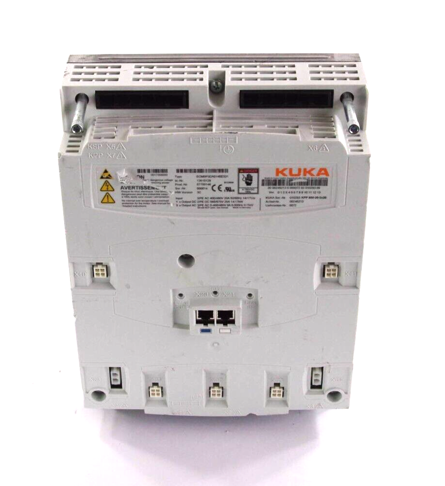 KUKA KPP 600-20-3x20 ECMBP3DA014BE531 Robotic Servo Drive TESTED +90Day Warranty