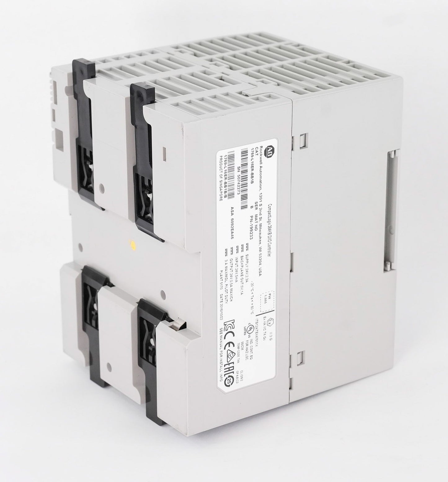 Allen Bradley 1769-L16ER-BB1B /B FW 1.005 CompactLogix 384kB DI/O Controller