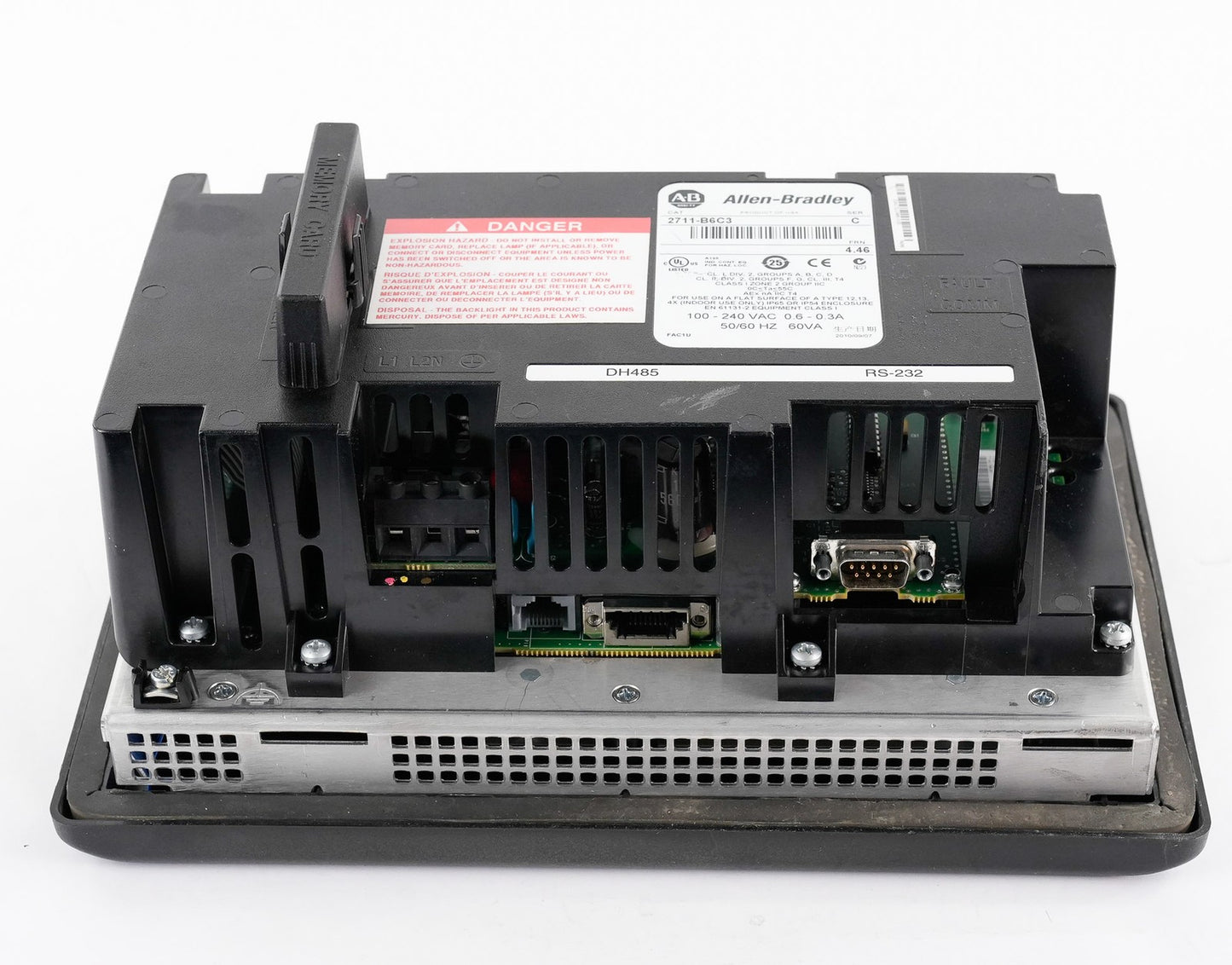 Allen Bradley 2711-B6C3 /C FRN 4.46 PanelView 600 Color / Touch Keypad 2711B6C3