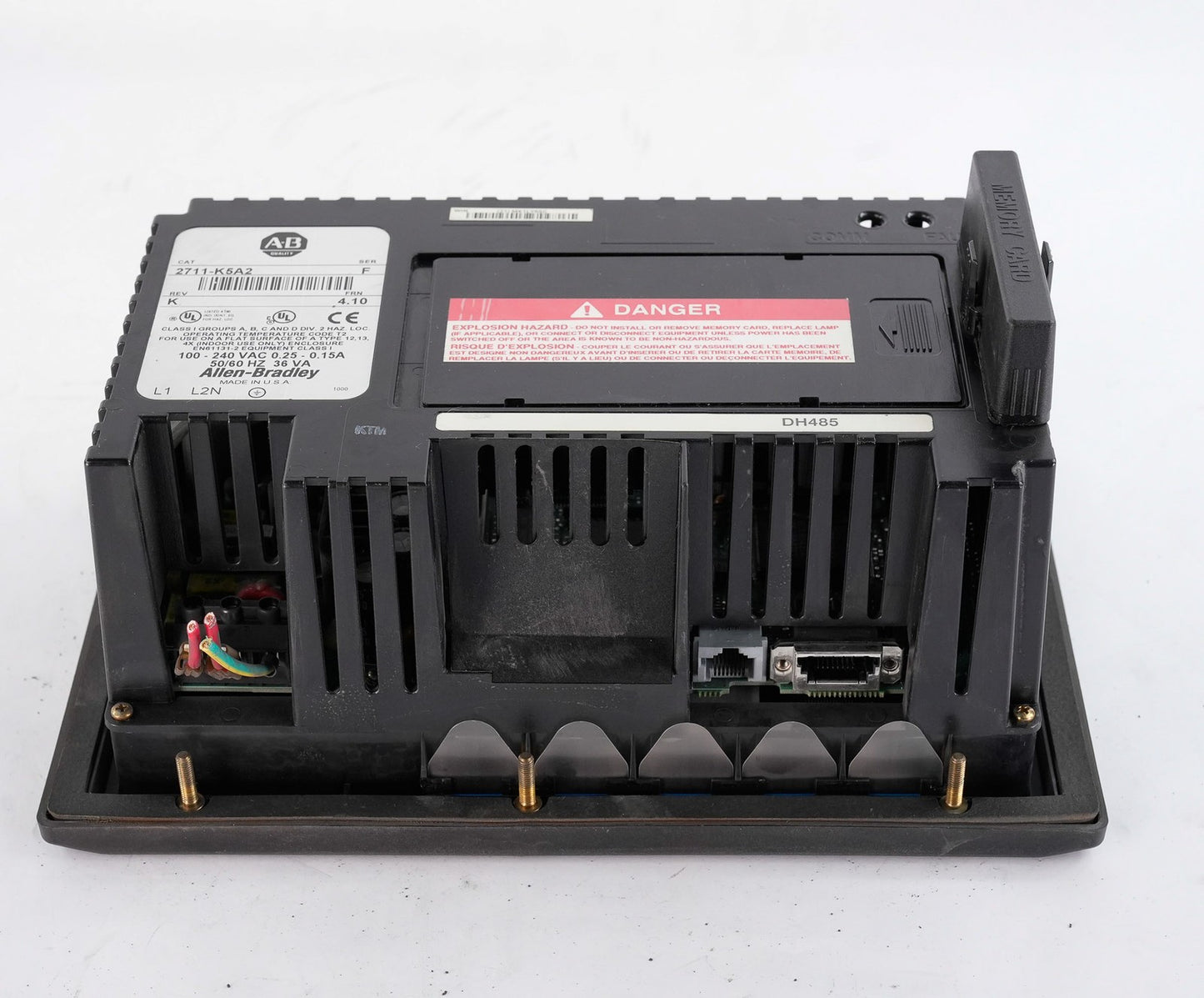 Allen Bradley 2711-K5A2 /F Rev K PanelView 550 HMI Display Panel 2711K5A2