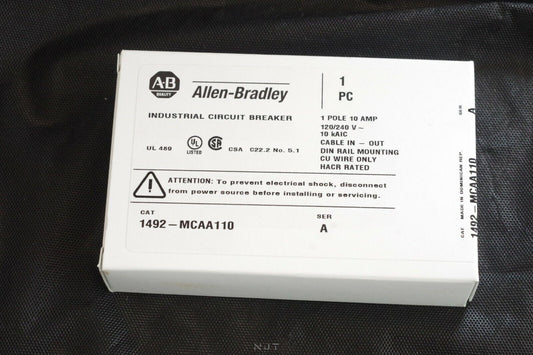 Allen Bradley 1492-MCAA110 Circuit Breaker 10A Series A 1 Pole