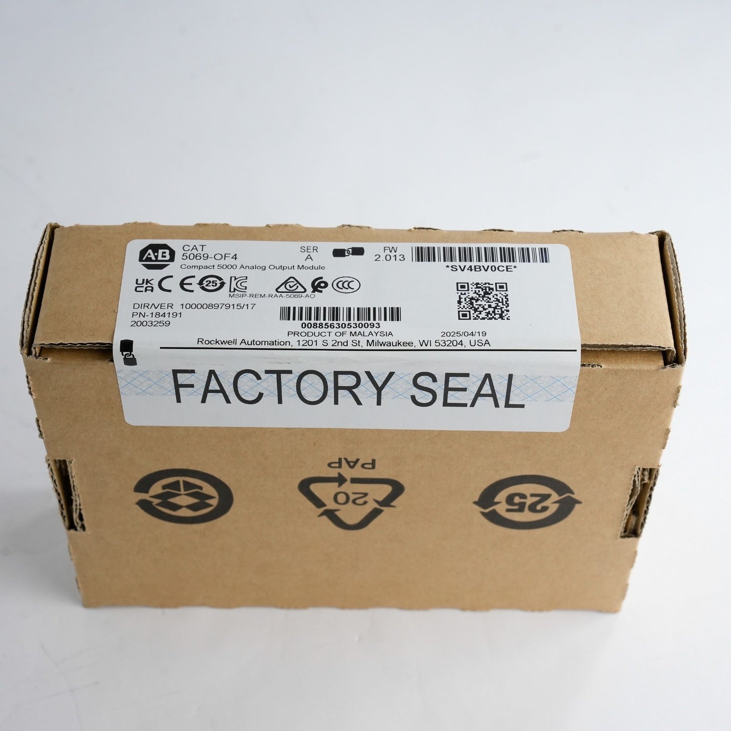 Allen Bradley 5069-OF4 /A Compact 5000 Analog Output Module - Sealed Surplus