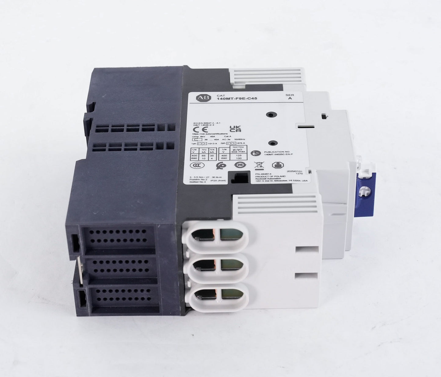 Allen Bradley 140MT-F9E-C45 /A Motor Protection Circuit Breaker - Open Box