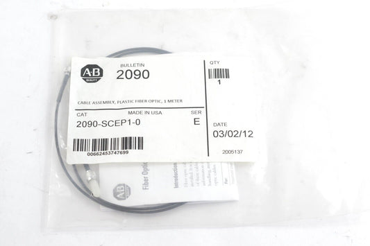 Allen Bradley 2090-SCEP1-0 Ser E 1M Sercos Fiber Optic Cable - New Surplus