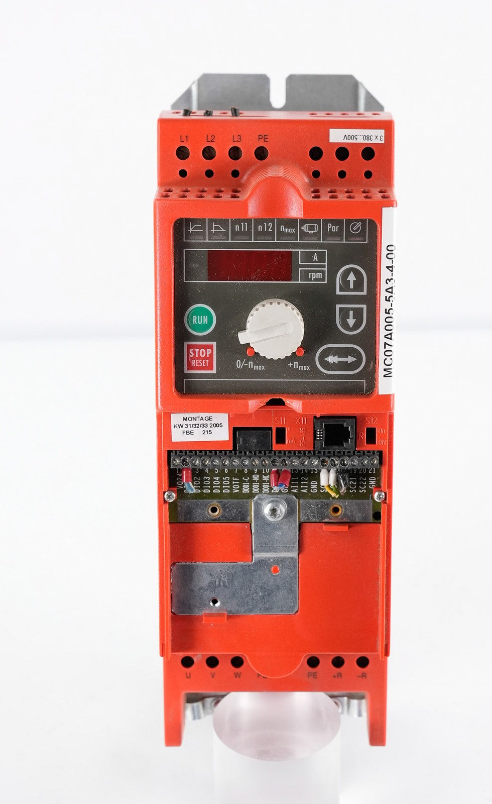 SEW Eurodrive MC07A005-5A3-4-00 Movidrive AC Drive MC07A0055A3400