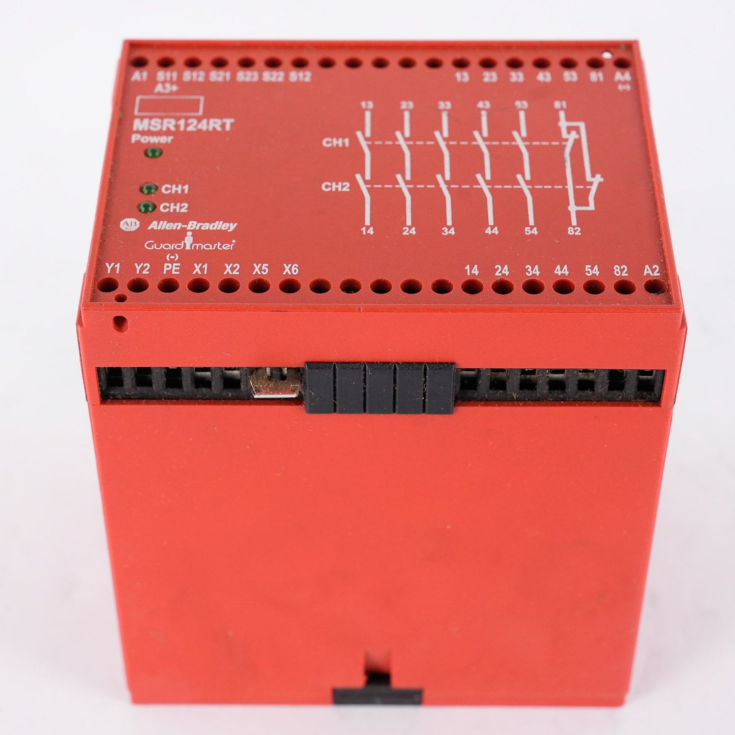 Allen Bradley 440R-G23108 /A Guardmaster MSR124RT Safety Relay 115VAC 250V 5A