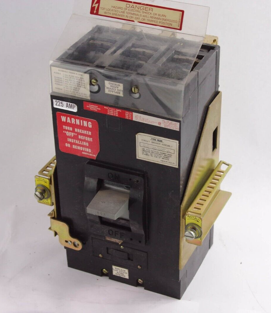 Square D Circuit Breaker  MEH36225AL / LHL36225 Type MCDO A80239-552-01