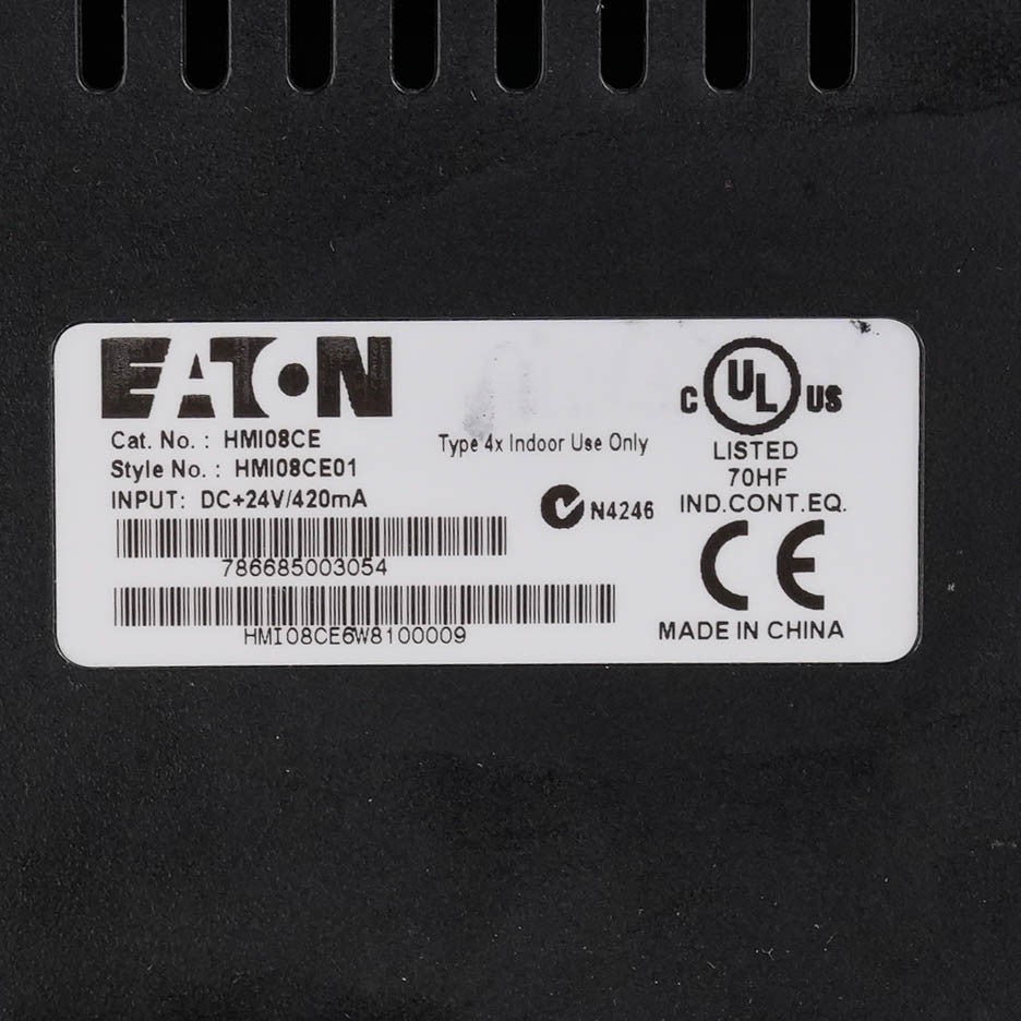 Eaton HMI08CE XV Series 8.4 Inch Touch Screen HMI Panel 24VDC 12W HMI08CE-000000