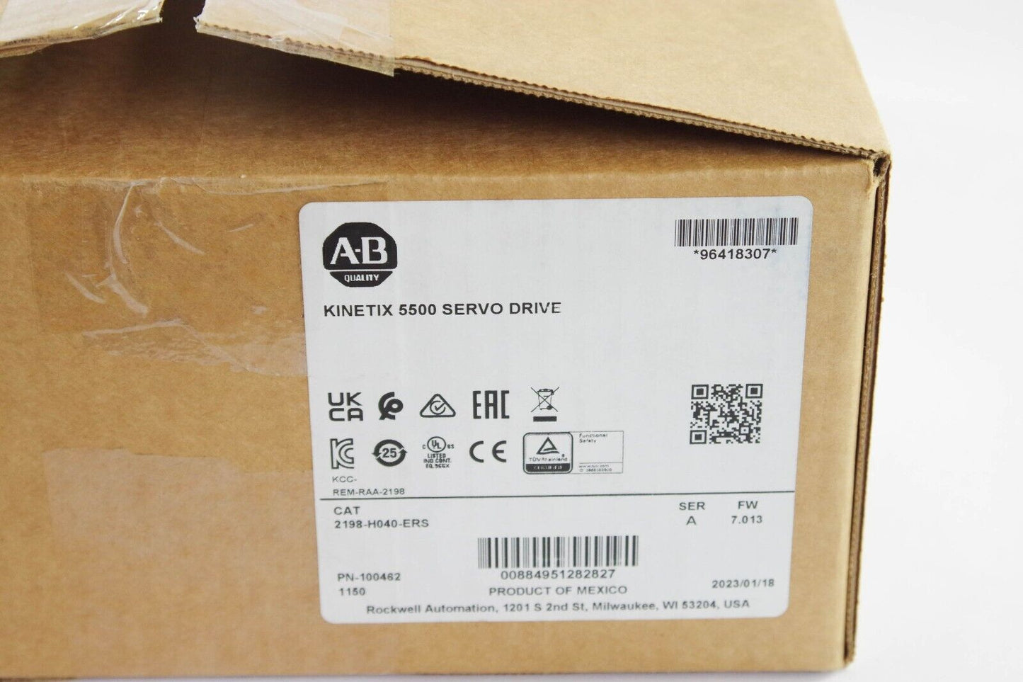 2023 Allen Bradley 2198-H040-ERS /A Kinetix 5500 32.5A Servo Drive - Open Box