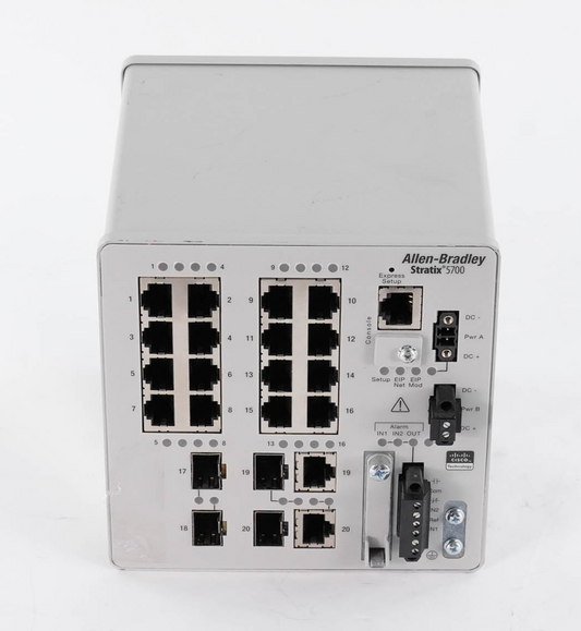 Allen Bradley 1783-BMS20CL Ser A Stratix 5700 Managed Switch 20 Port 1783BMS20CL