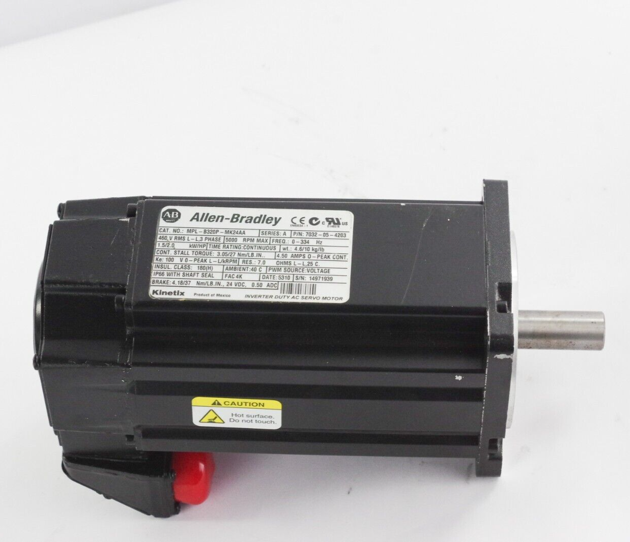 Allen Bradley MPL-B320P-MK24AA Ser A Inverter Duty Servo Motor - No Box