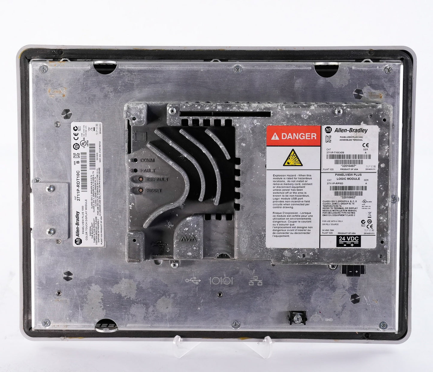 Allen Bradley 2711P-T10C4D8 /A PanelView Plus 1000 Terminal + RP8D/A & RDT10C/B