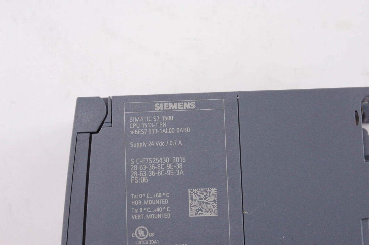 Siemens 6ES7 513-1AL00-0AB0 / 6ES75131AL000AB0 Simatic S7-1500 CPU 1513-1 PN