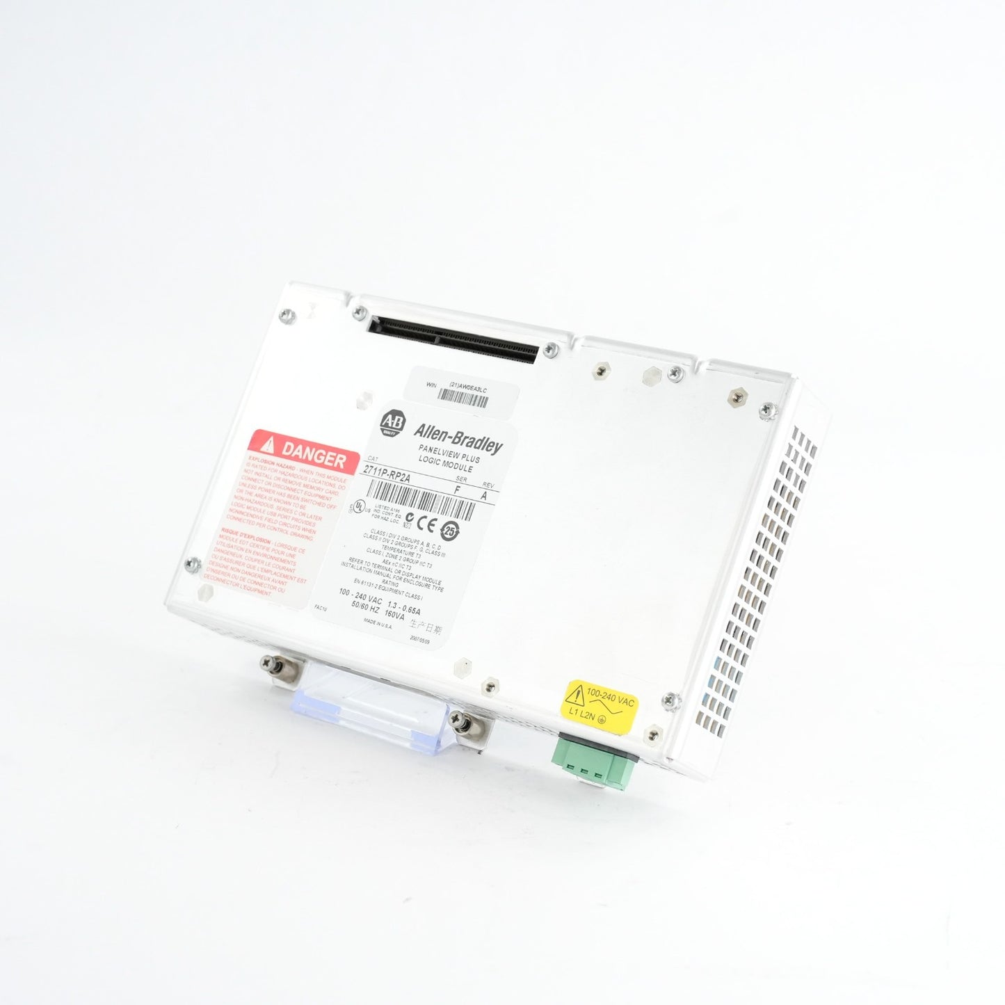 Allen Bradley 2711P-RP2A /F Rev A PanelView Plus Logic Module 2711PRP2A