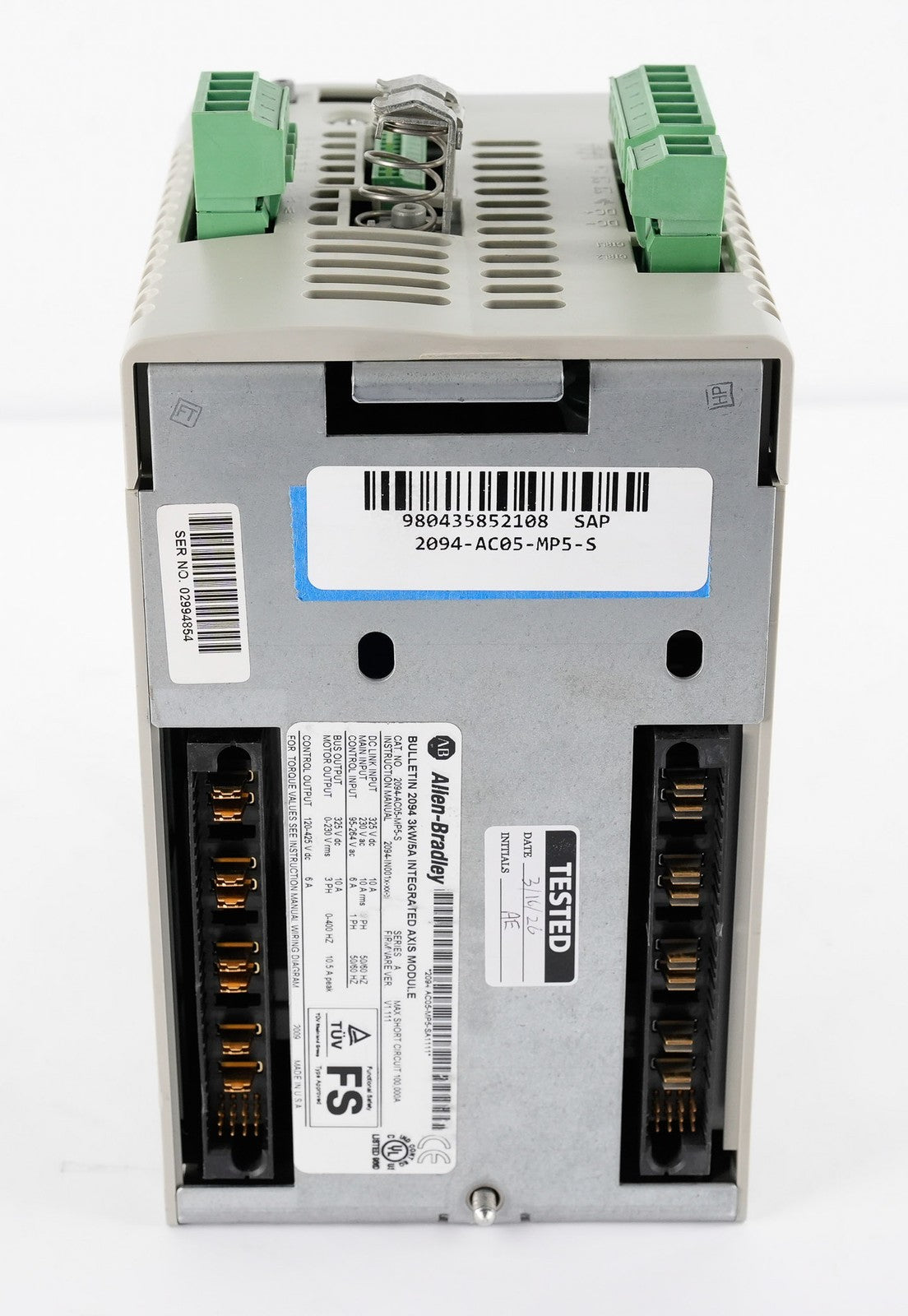 Allen Bradley 2094-AC05-MP5-S /A Kinetix 6000 Axis Module + 1 year Warranty