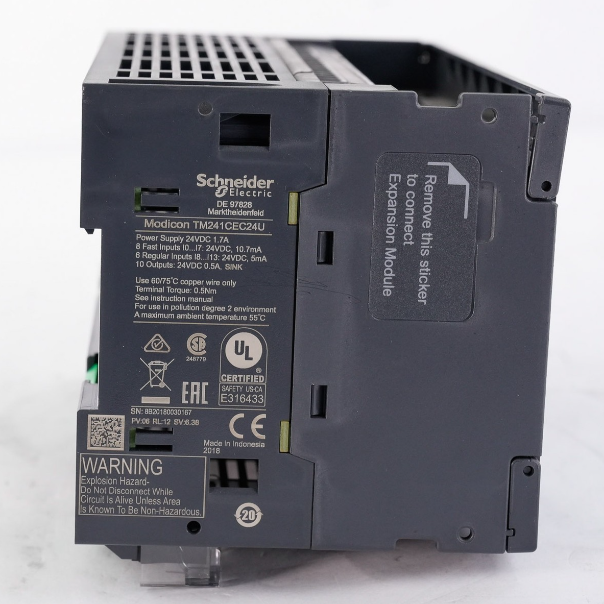 Schneider Electric TM241CEC24U Modicon M241 PLC Unit 24VDC 1.7A