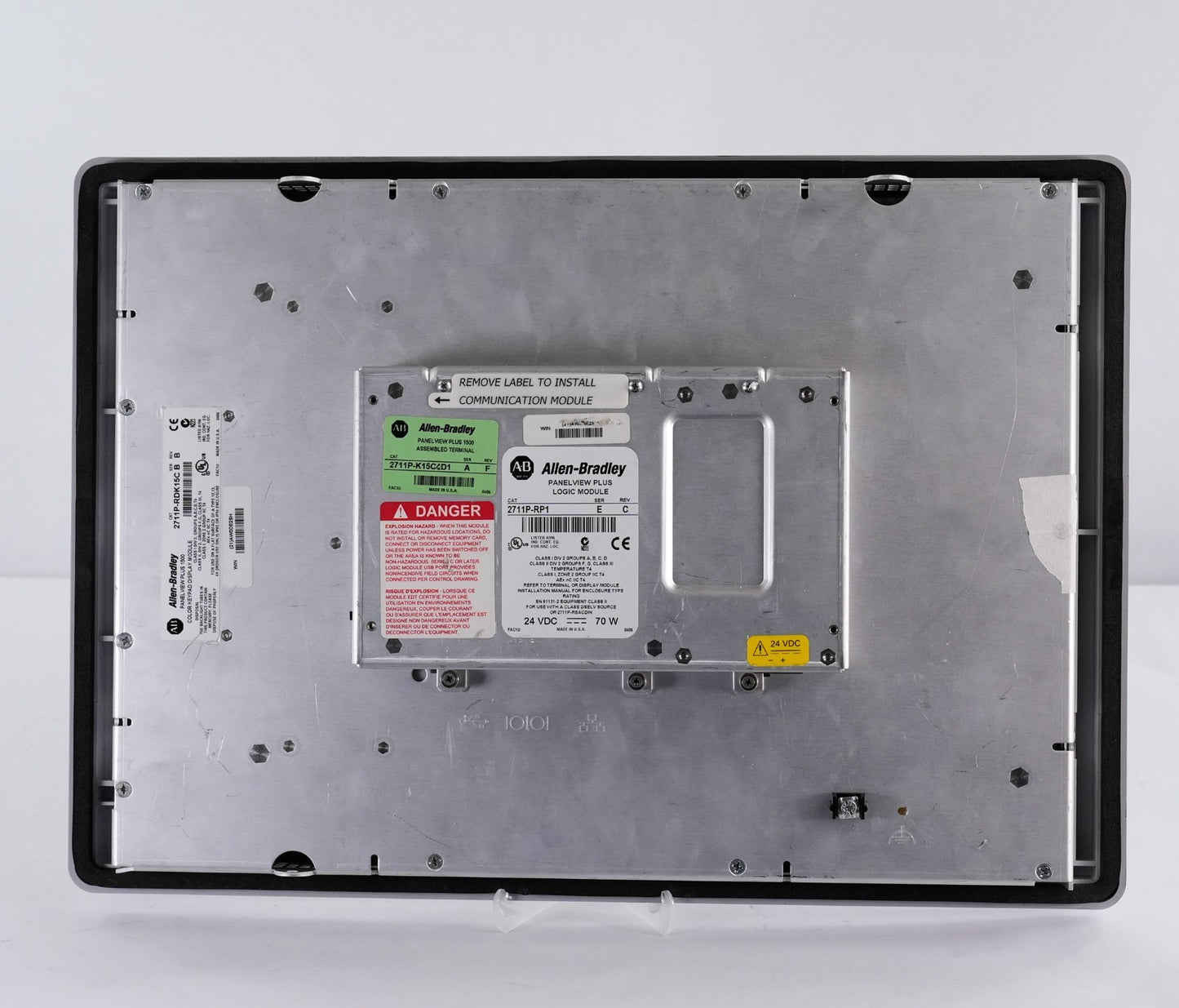 Allen Bradley 2711P-K15C4D1 /A Panelview Plus 1500 Terminal + RP1/E 2711p-RDK15C