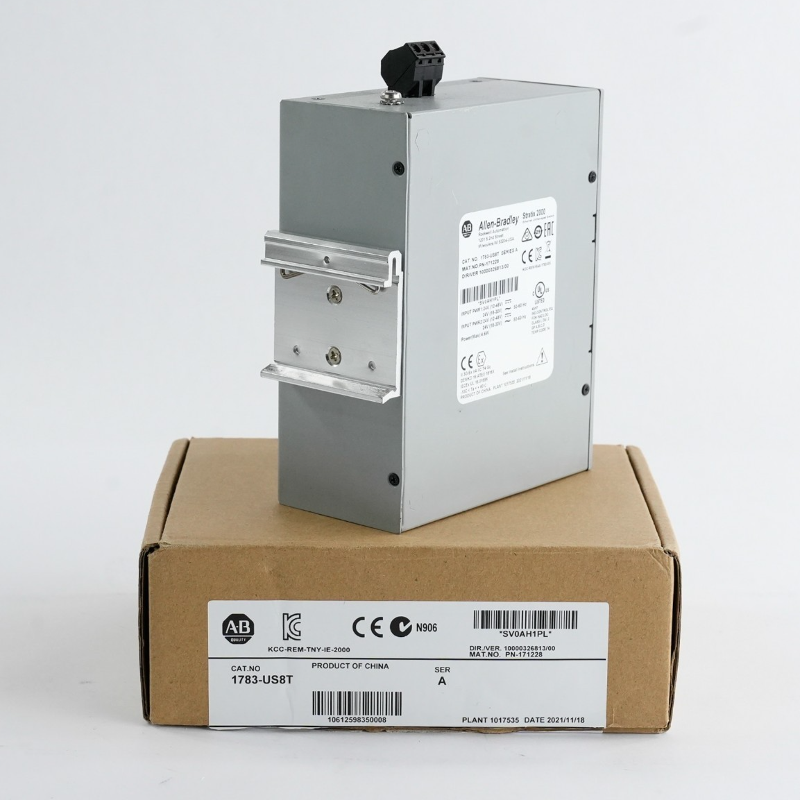 Allen Bradley 1783-US8T Ser A Stratix 2000 8-P Unmanaged Switch - Open Box