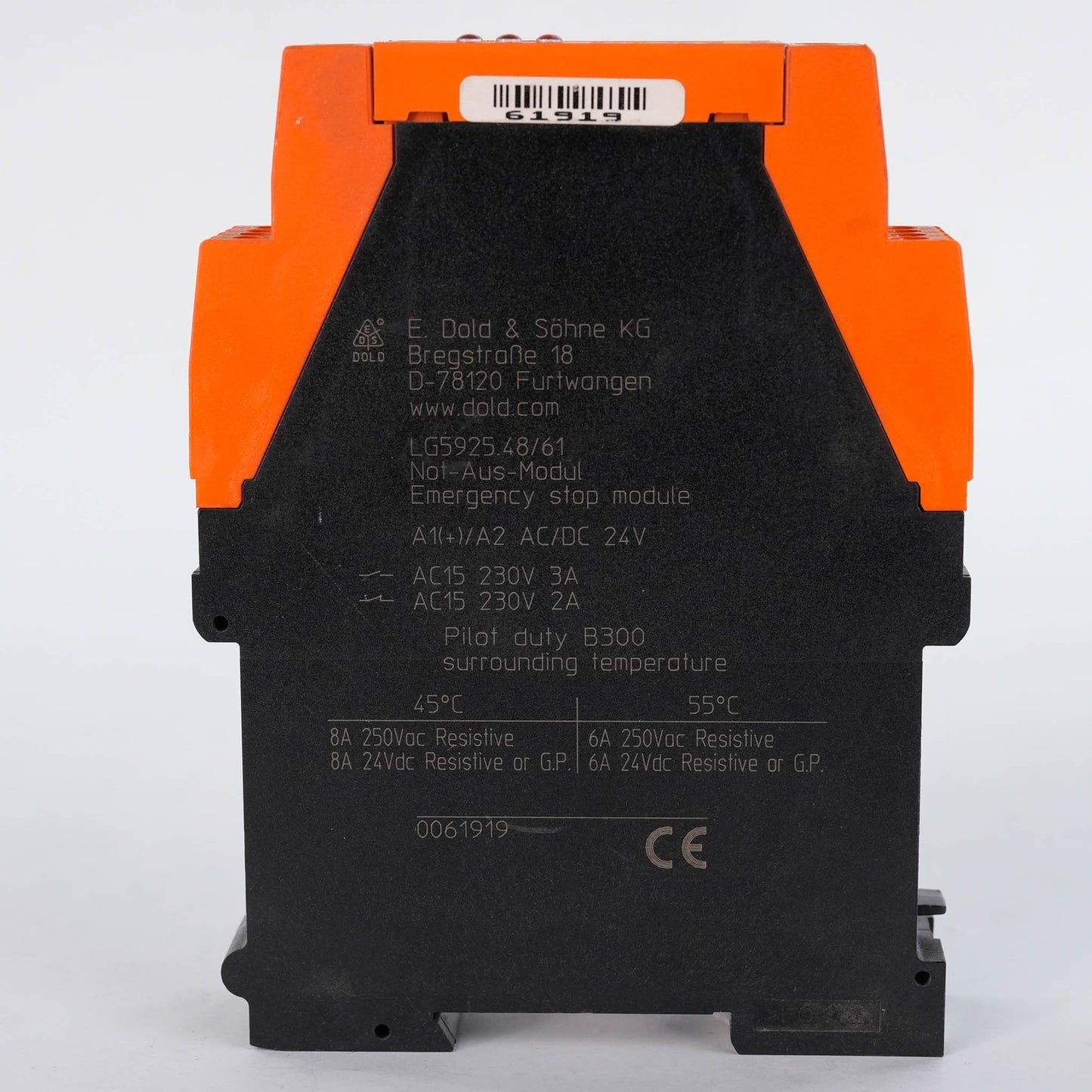 E. Dold & Sohne KG LG5925.48/61 Safety Relay 24VDC LG5925.48_61 LG59254861