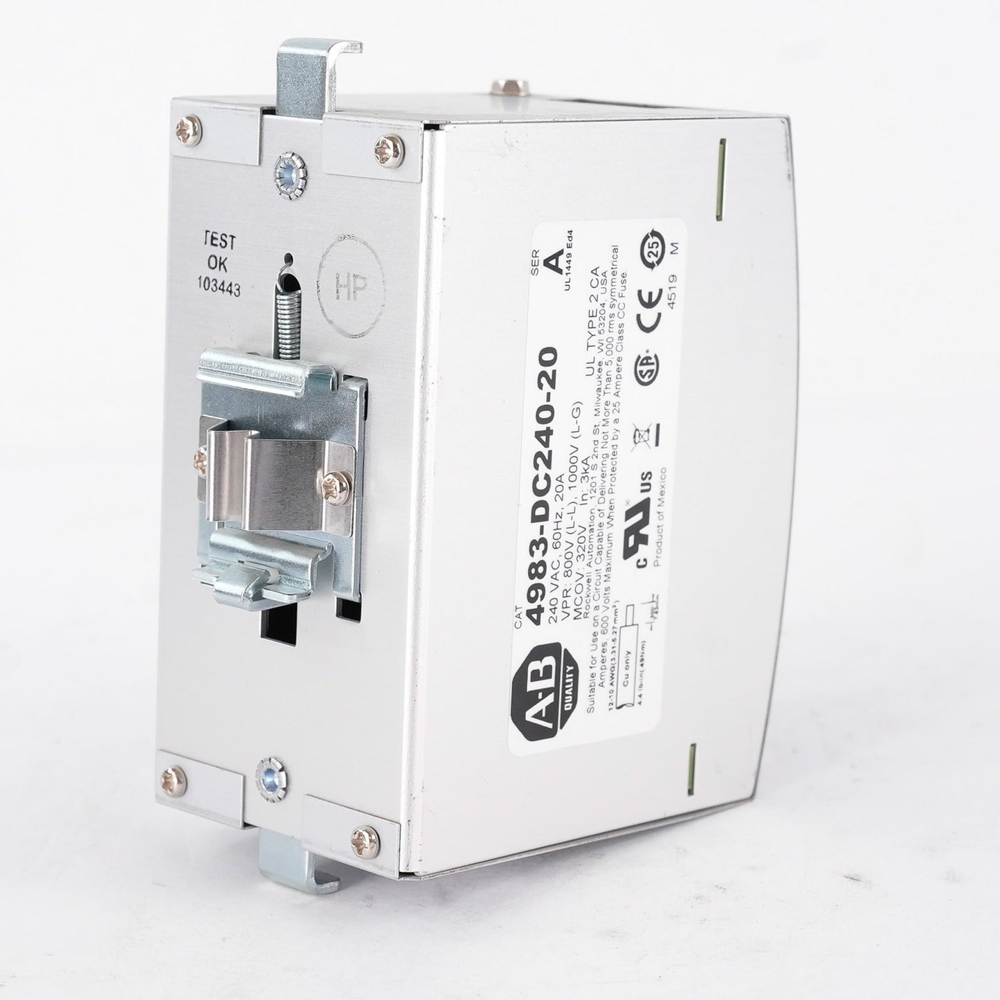 Allen Bradley 4983-DC240-20 /A Surge Protector 240VAC 20A 4983DC24020