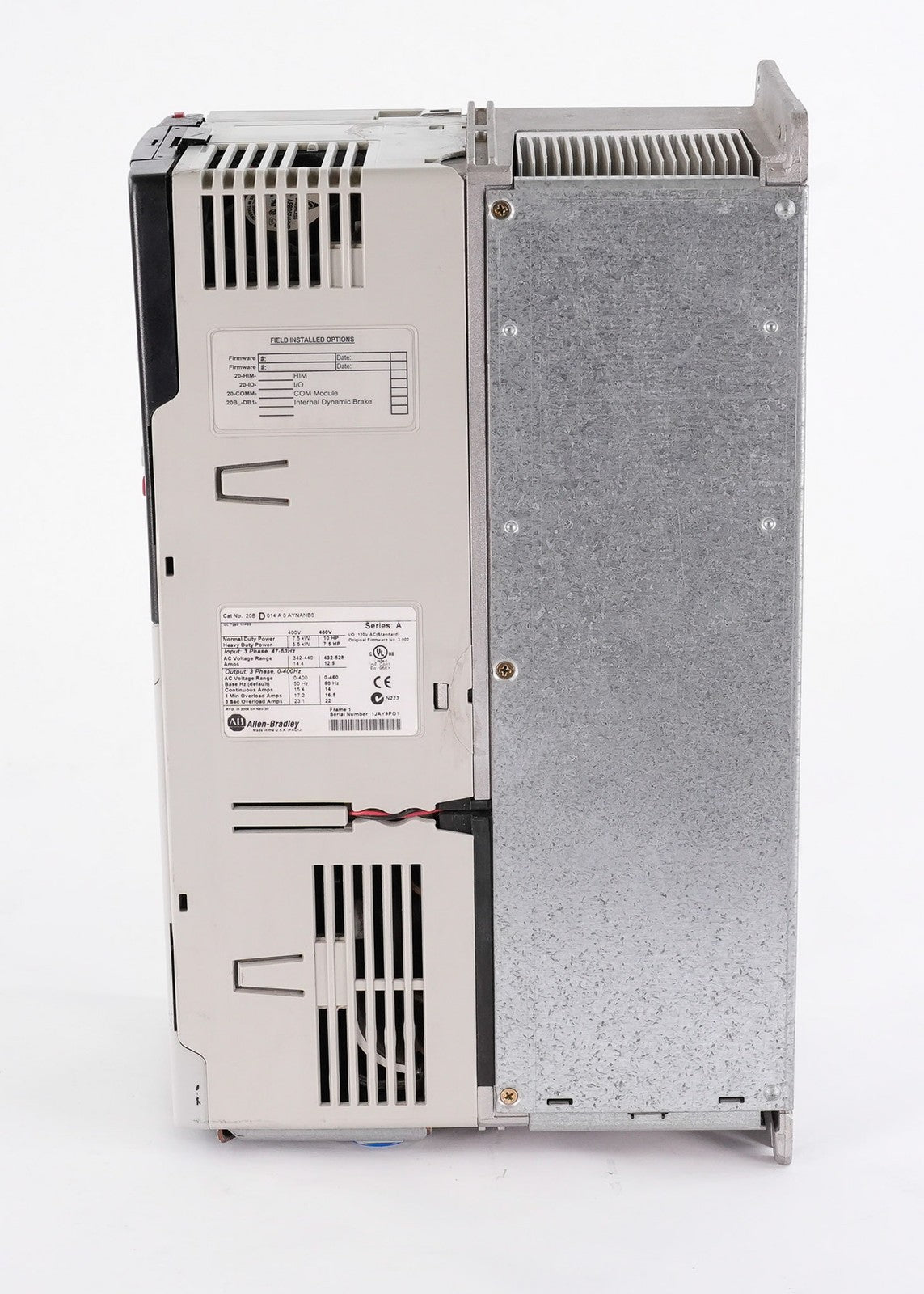 Allen Bradley 20BD014A0AYNANB0 /A PowerFlex 700 AC Drive 480V 10HP 3-Phase