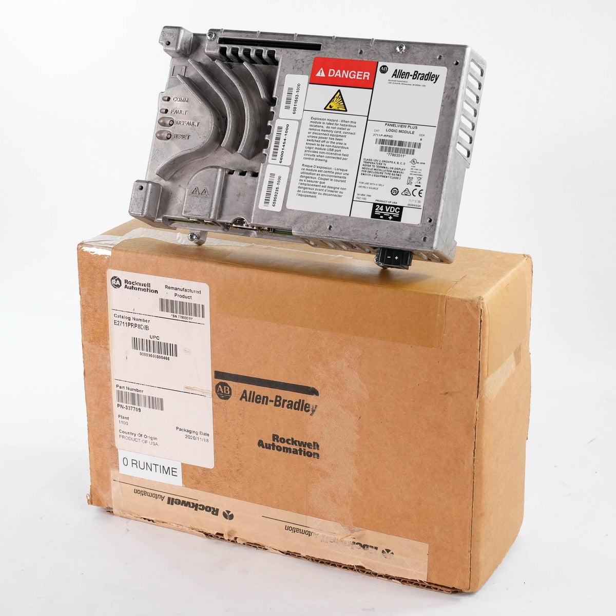 Allen Bradley 2711P-RP8D /B PanelView Plus Logic Module 128MB 2711PRP8D AB Reman