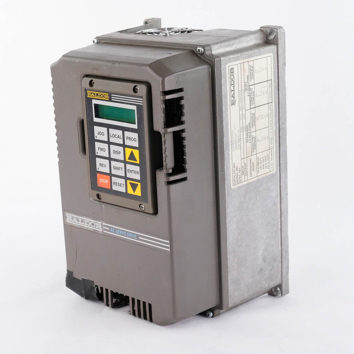Baldor SD23H2A10-E Series 23H Servo Drive 230V 10A SD23H2A10E (plastics damage)