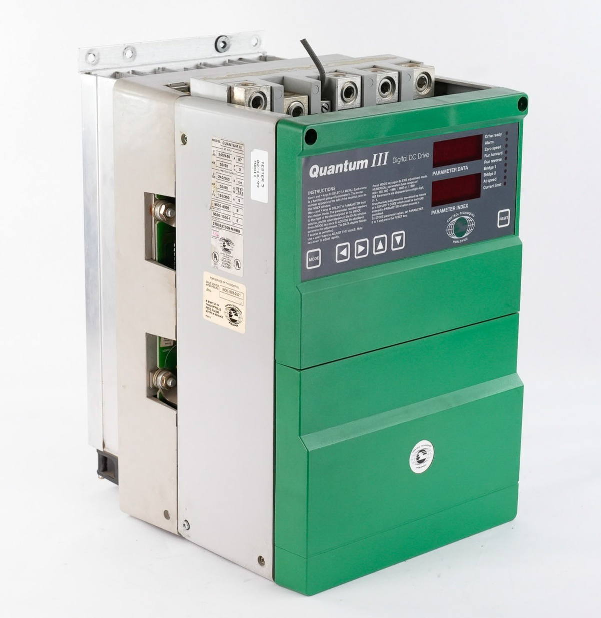 Control Techniques M155-14ICDQ Quantum III Digital DC Drive 75HP M15514ICDQ 9500